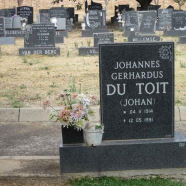 TOIT Johannes Gerhardus, du 1914-1991