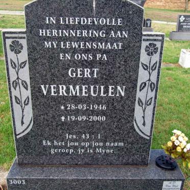 VERMEULEN Gert 1946-2000
