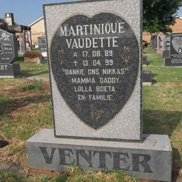 VENTER Martinique Vaudette 1989-1999