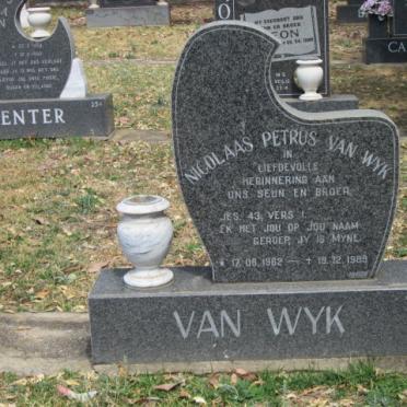 WYK Nicolaas Petrus, van 1962-1989