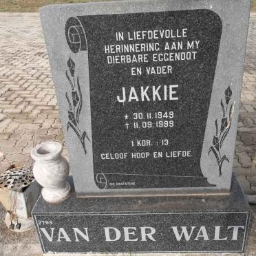 WALT Jakkie, van der 1949-1999