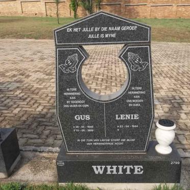 WHITE Gus 1940-1999 &amp; Lenie 1944-