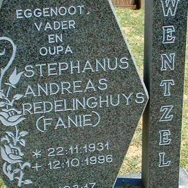 WENTZEL Stephanus Andreas Redelinghuys 1931-1996