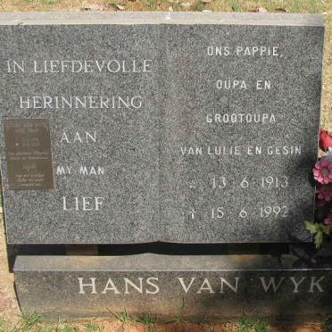 WYK Hans, van 1913-1992 &amp; Louis ELOFF 1916-2000