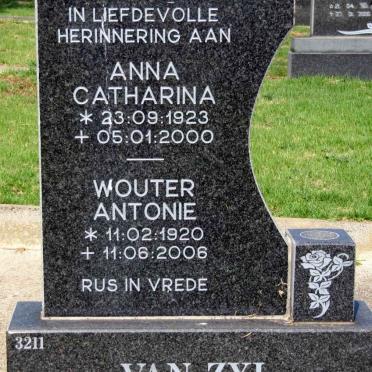 ZYL Wouter Antonie, van 1920-2006 &amp; Anna Catharina 1923-2000