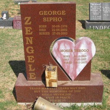 ZENGELE George Sipho 1976-2002 :: ZENGELE Moses Tebogo 2005-2007