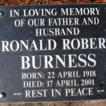 BURNESS Ronald Robert 1918-2001