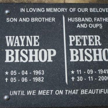 BISHOP Peter John 1941-2006 :: BISHOP Wayne 1963-1982