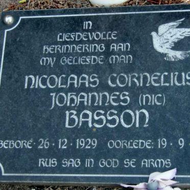 BASSON Nicolaas Cornelius Johannes 1929-1999
