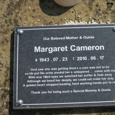 CAMERON Margaret 1943-2010
