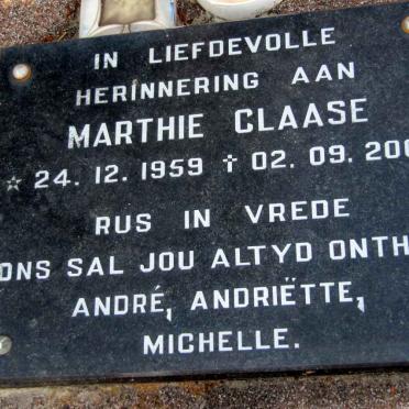CLAASE Marthie 1959-2000