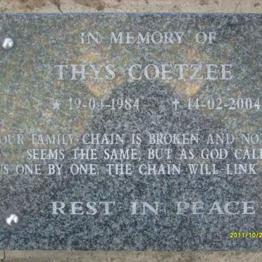 COETZEE Thys 1984-2004