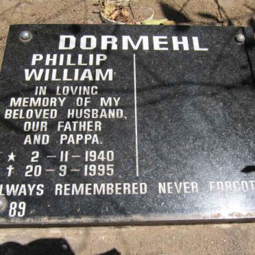 DORMEHL Phillip William 1940-1995