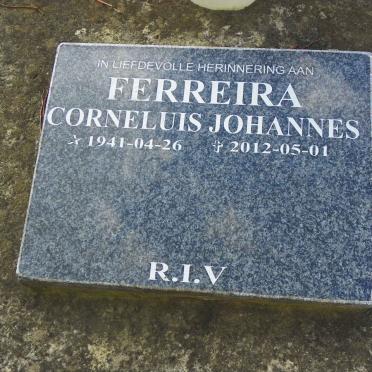 FERREIRA Corneluis Johannes 1941-2012