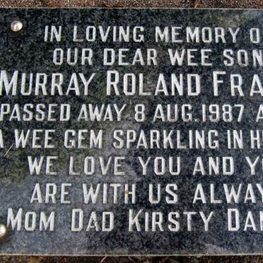 FRASER Murray Roland -1987