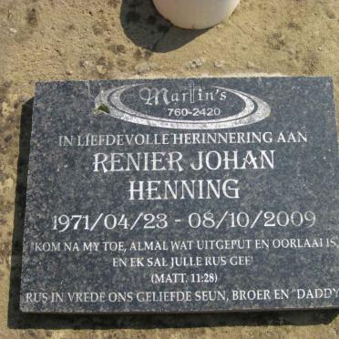 HENNING Renier Johan 1971-2009