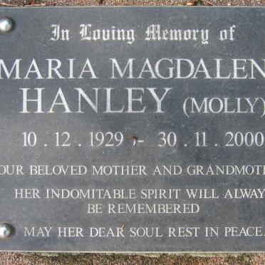 HANLEY Maria Magdalena 1929-2000