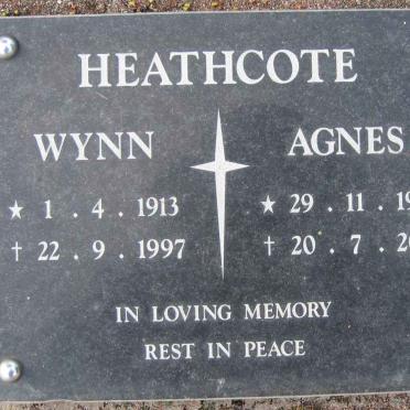 HEATHCOTE Wynn 1913-1997 &amp; Agnes 1915-2001