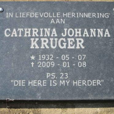 KRUGER Cathrina Johanna 1932-2009