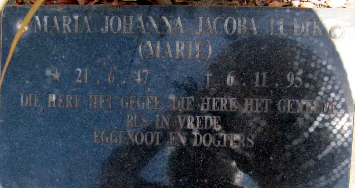 LUDIK Maria Johanna Jacoba 1947-1995