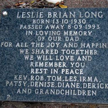 LONG Lesley Brian 1930-1993