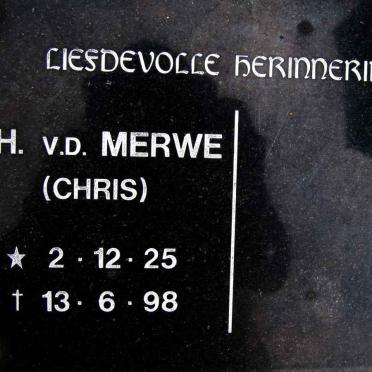 MERWE C.H., v.d. 1925-1998