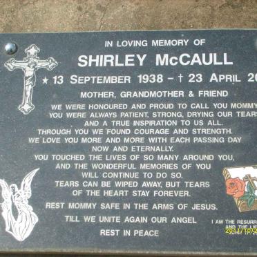 McCAULL Shirley 1938-2006