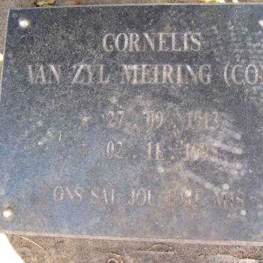 MEIRING Cornelius Van Zyl 1913-1995