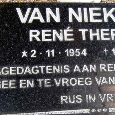 NIEKERK René Theresa, van 1954-1998