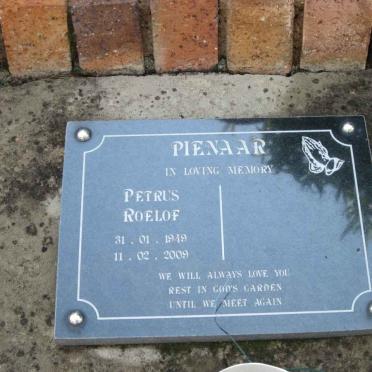 PIENAAR Petrus Roelof 1949-2009