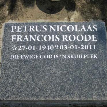 ROODE Petrus Nicolaas Francois 1940-2011