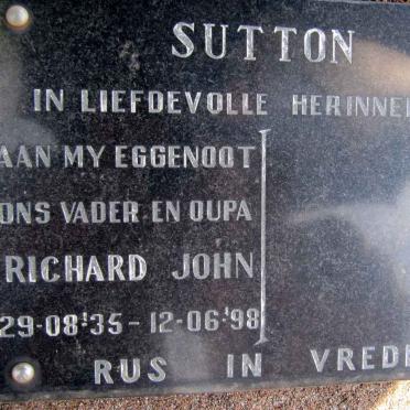 SUTTON Richard John 1935-1998