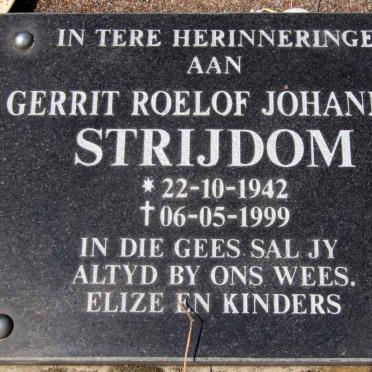 STRIJDOM Gerrit Roelof Johannes 1942-1999