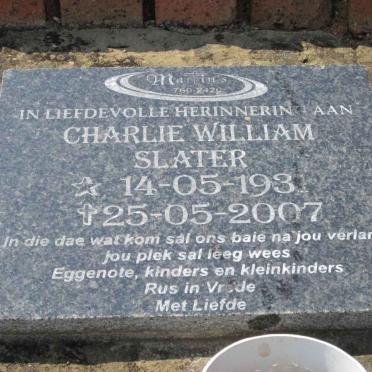 SLATER Charlie William 1931-2007