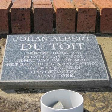 TOIT Johan Albert, du 1976-2007
