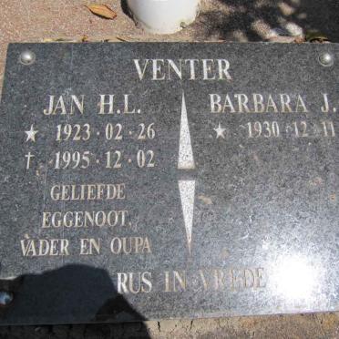 VENTER Jan H.L. 1923-1995 &amp; Barbara J. 1930-