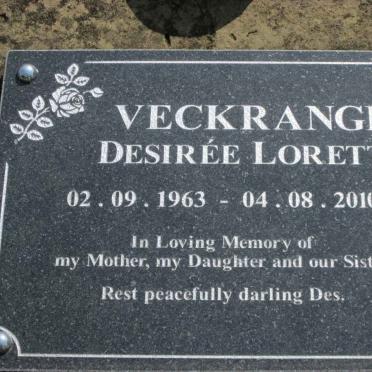 VECKRANGE Desirée Loretta 1963-2010