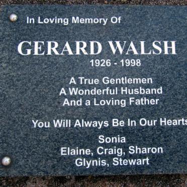 WALSH Gerard 1926-1998
