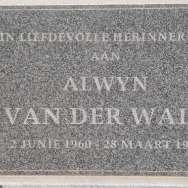WALT Alwyn, van der 1960-1994