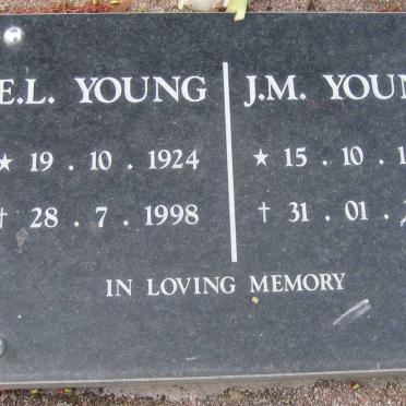 YOUNG E.L. 1924-1998 :: YOUNG J.M. 1920-2001