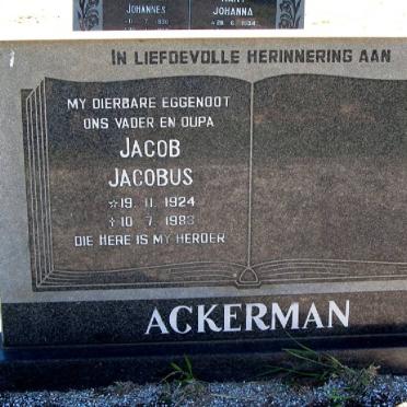 ACKERMAN Jacob Jacobus 1924-1983