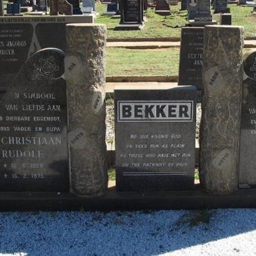 BEKKER Christiaan Rudolf 1929-1975 &amp; Elena Johanna 1927-2001