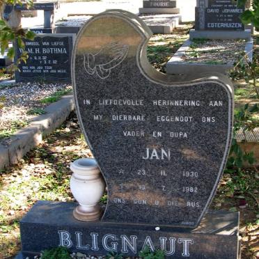 BLIGNAUT Jan 1930-1982