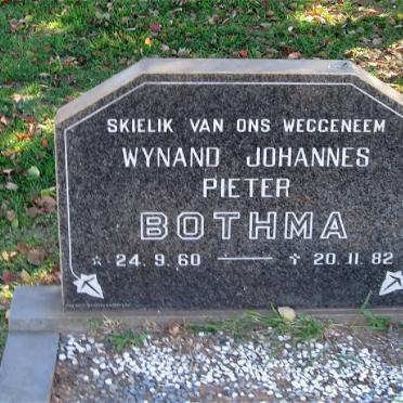 BOTHMA Wynand Johannes Pieter 1960-1982