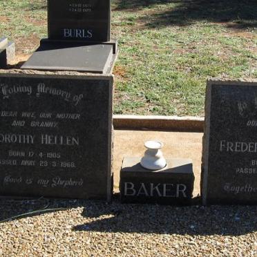BAKER Clifford Frederick 1910-1984 &amp; Dorothy Hellen 1905-1968