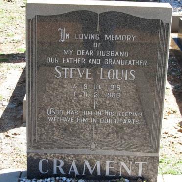 CRAMENT Steve Louis 1916-1986