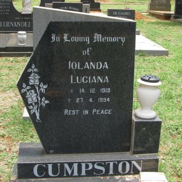 CUMPSTON Iolanda Luciana 1919-1994