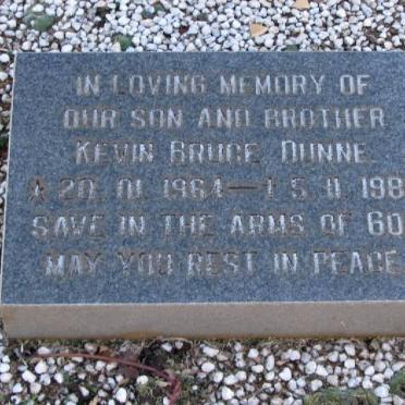 DUNNE Kevin Bruce 1964-1988