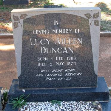 DUNCAN Lucy Aileen 1906-1970