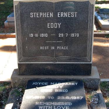 EDDY Stephen Ernest 1910-1970 &amp; Joyce Margaret BIRD 1918-1987